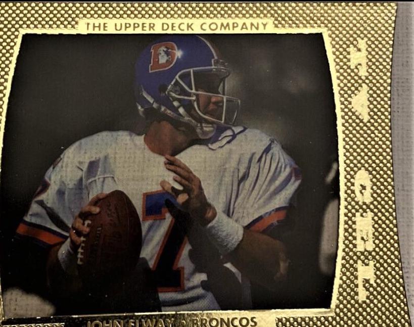 John Elway #TV-6 Football Cards 1996 Upper Deck TV Cels