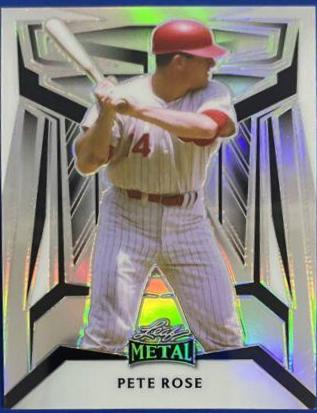 Pete Rose #B-27 Baseball Cards 2023 Leaf Metal Draft