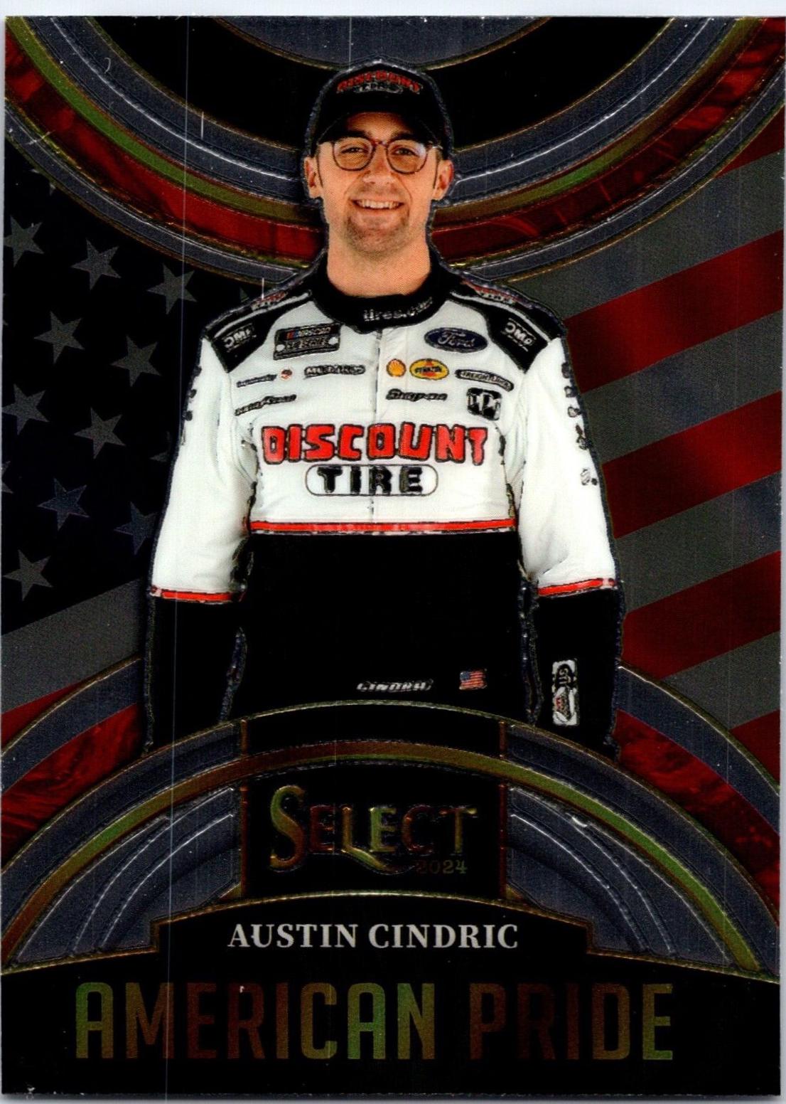 Austin Cindric #7 Racing Cards 2024 Panini Select NASCAR American Pride
