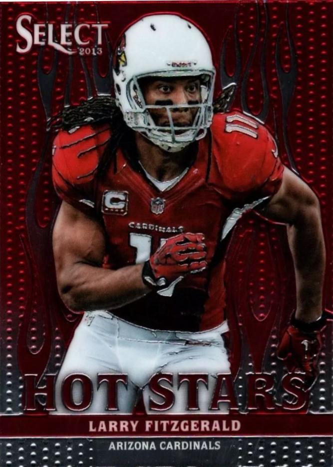 Larry Fitzgerald #28 Football Cards 2013 Panini Select Hot Stars