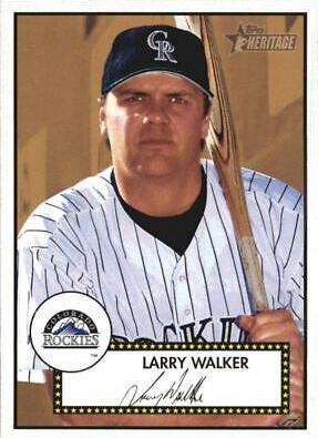 Larry Walker #197 2001 Topps Heritage Baseball