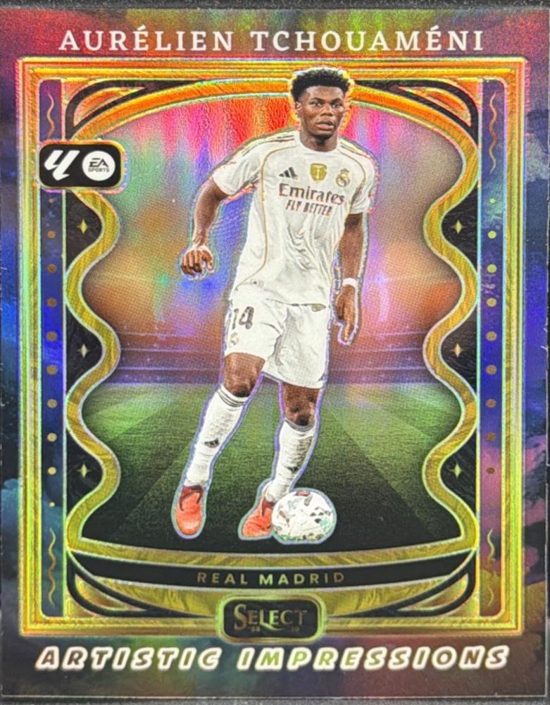 Aurelien Tchouameni #13 2025 Panini Select LA Liga Artistic Impressions