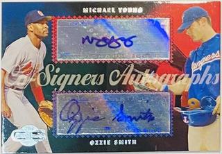 2006 Topps Co Signers Autographs Michael Young/Ozzie Smith