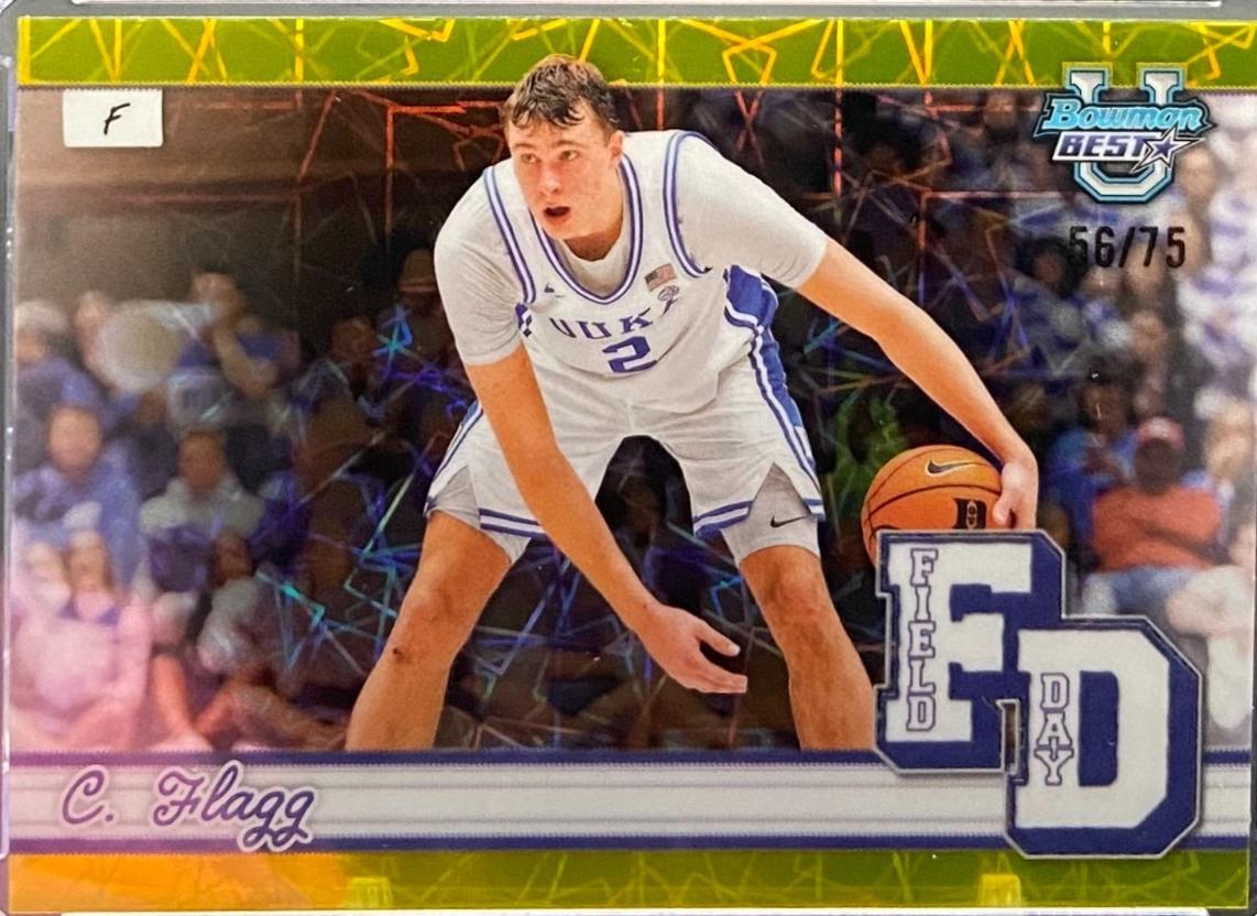Cooper Flagg [Yellow Lazer Refractor] #FD-1 Prices | 2024 Bowman