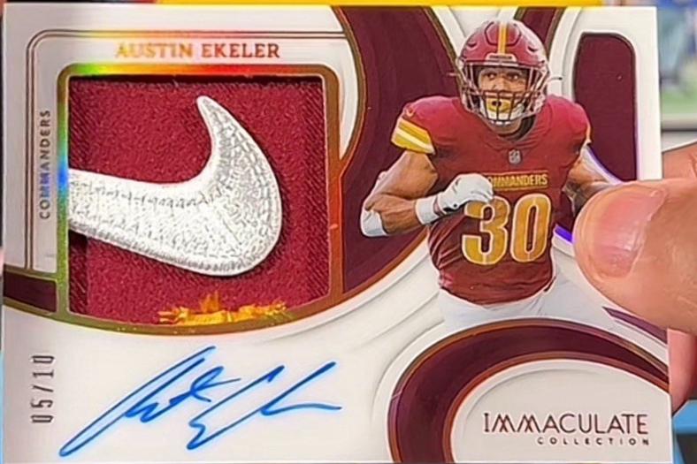 Austin Ekeler #11 2024 Panini Immaculate Premium Patch Autograph Football