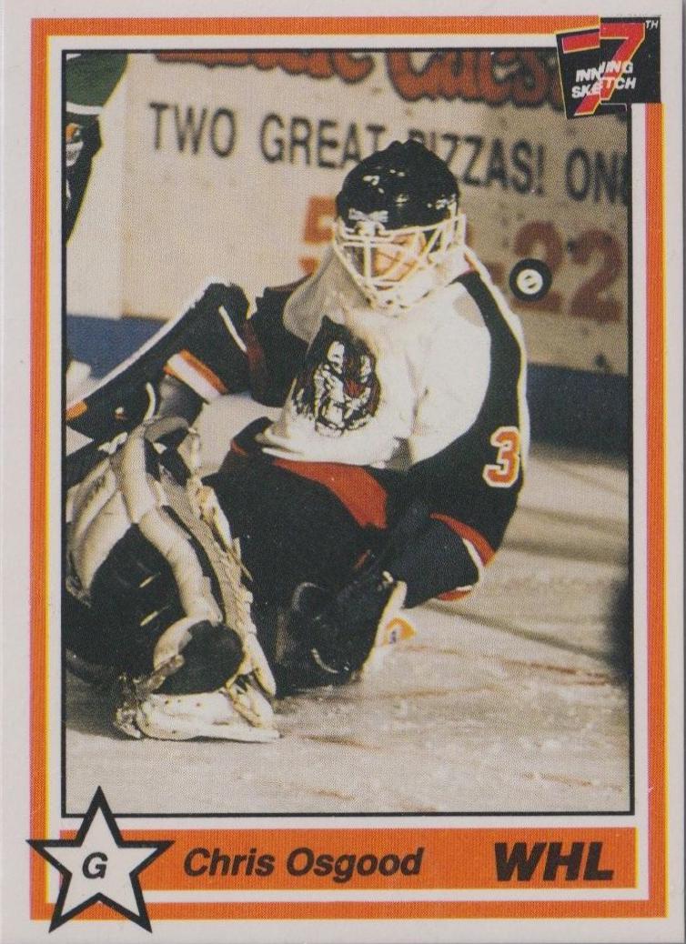 Chris Osgood #24 1990 7th Inning Sketch Whl Hockey