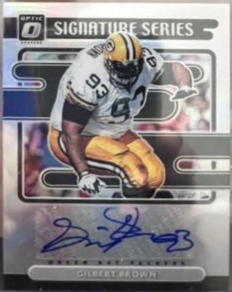 Gilbert Brown #SS-GB Football Cards 2021 Panini Donruss Optic Signature Series