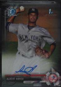 Albert Abreu #CPA-AA Baseball Cards 2017 Bowman Chrome Prospects Autographs