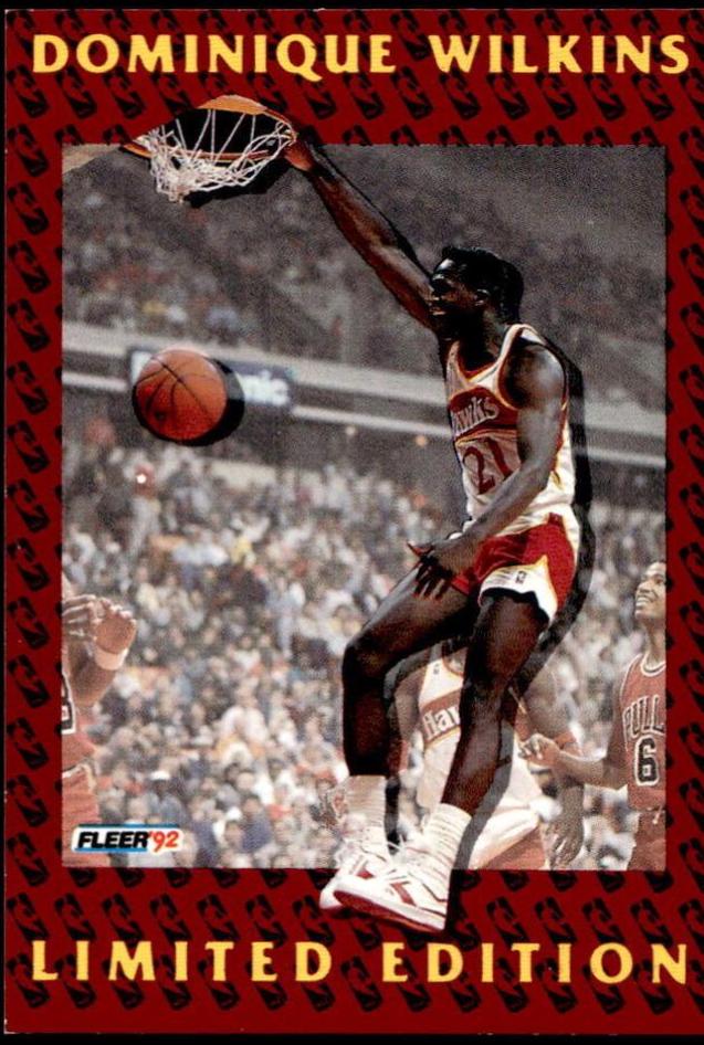 Dominique Wilkins #9 OF 12 Basketball Cards 1991 Fleer Dominique Wilkins