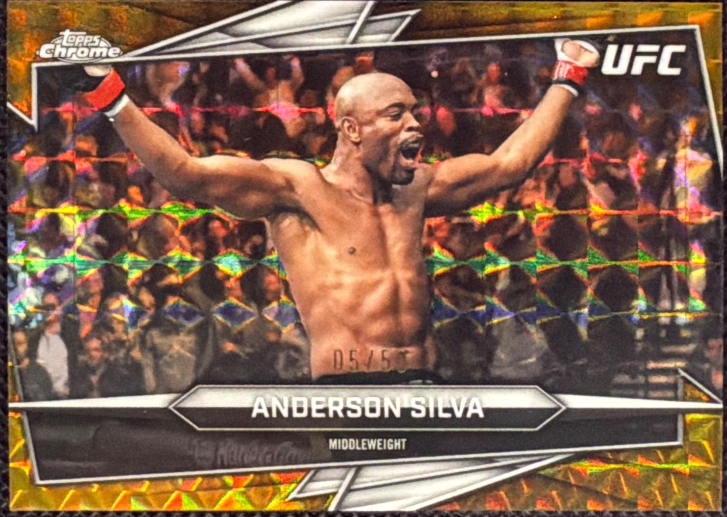 Anderson Silva [Gold Geometric Refractor] #14