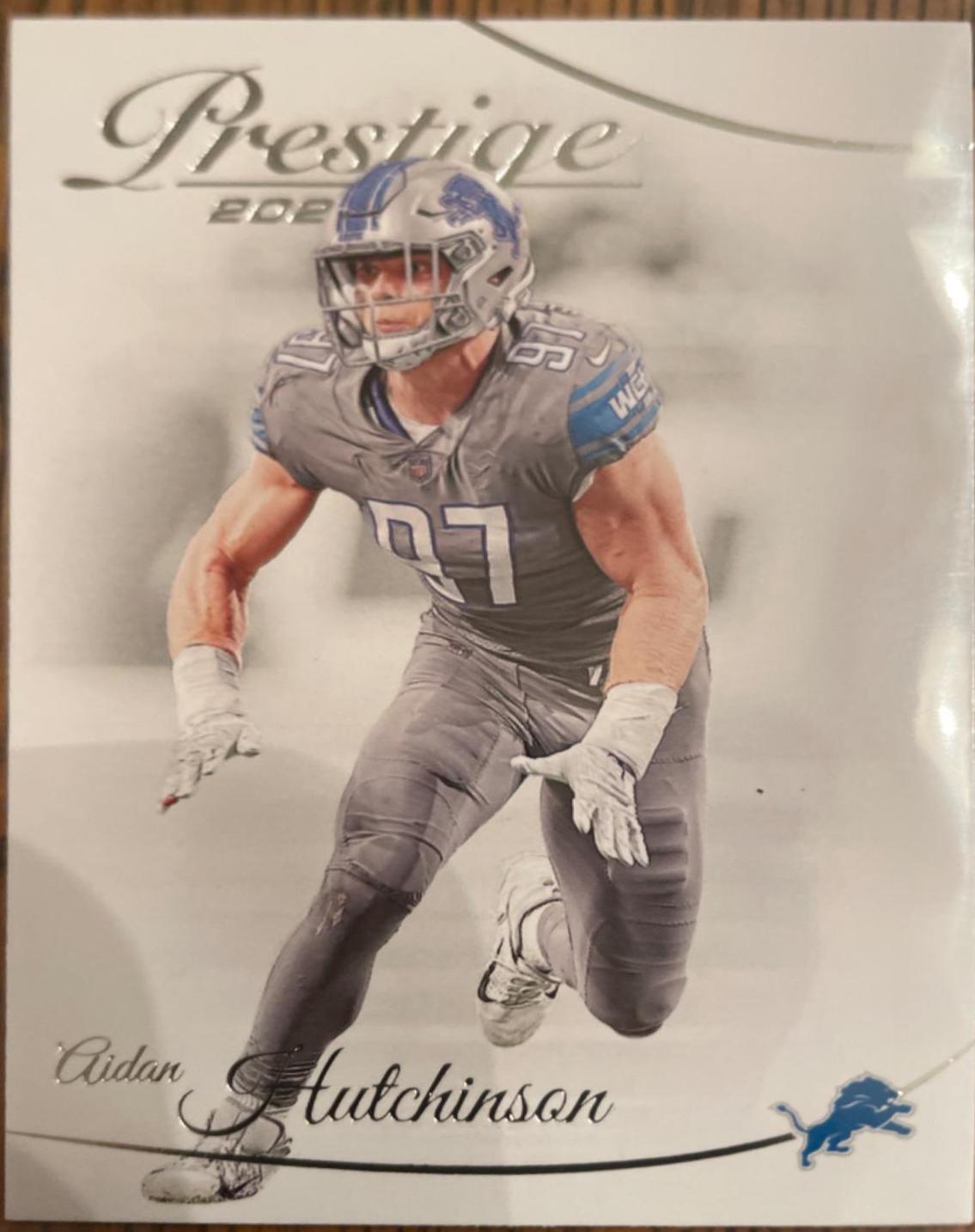 Aidan Hutchinson #97 Football Cards 2023 Panini Prestige