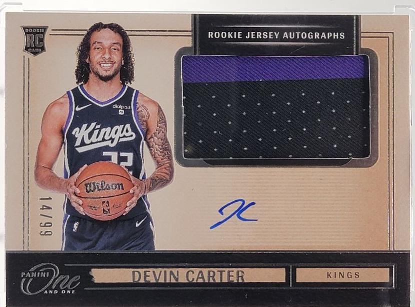 Devin Carter #12 2024 Panini One And One Rookie Autograph Basketball