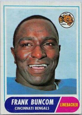 Frank Buncom #18 Football Cards 1968 Topps