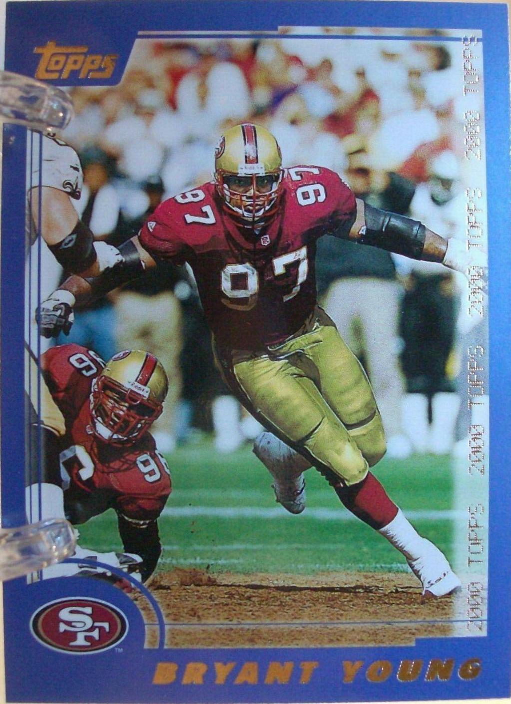 Bryant Young #4 Football Cards 2000 Topps