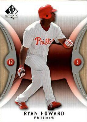 Ryan Howard #36 Baseball Cards 2007 SP Authentic
