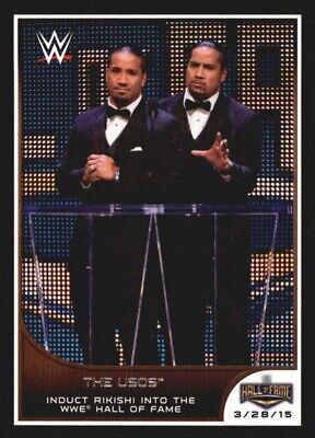 The Usos #2 Wrestling Cards 2016 Topps WWE Road to Wrestlemania