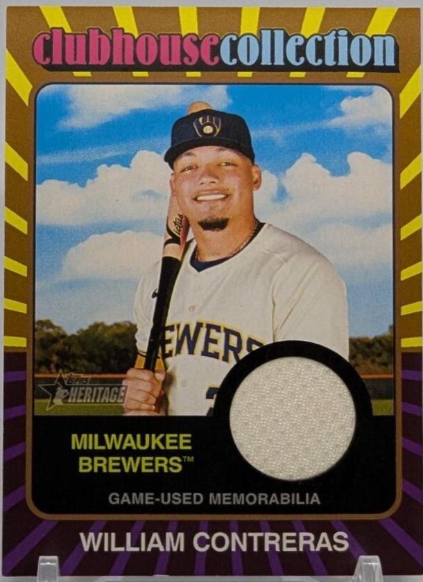 William Contreras #CCR-WCO 2024 Topps Heritage Baseball Clubhouse Collection Relic