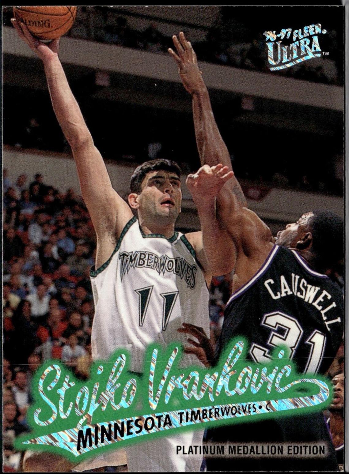 Stojko Vrankovic #P215 Basketball Cards 1996 Ultra Platinum Medallion