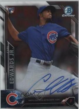 Carl Edwards Jr. #CRA-CE Baseball Cards 2016 Bowman Chrome Rookie Autographs
