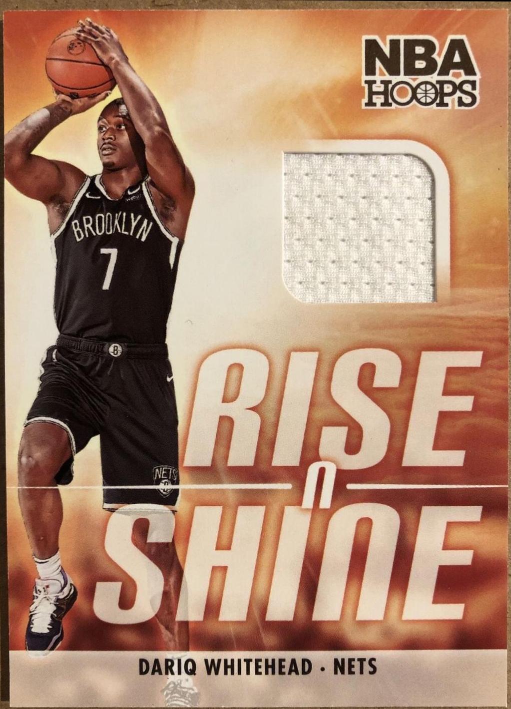 Dariq Whitehead #RS-WHI 2023 Panini Hoops Rise N Shine Memorabilia Basketball