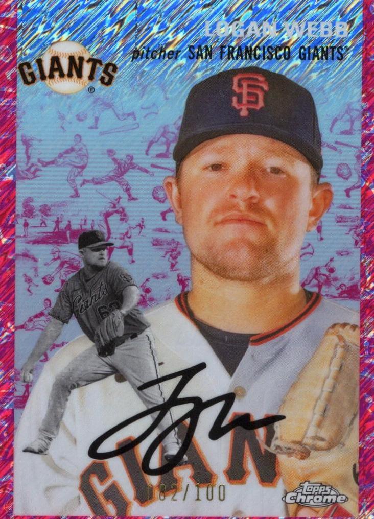Logan Webb [Cream Fuchsia Lava Refractor] #370