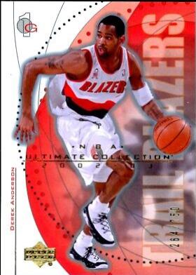 Derek Anderson #52 Basketball Cards 2002 Ultimate Collection