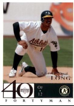 Terrence Long #33 Baseball Cards 2003 Upper Deck 40 Man