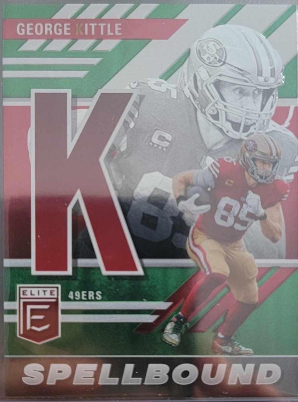 George Kittle #SB-GK1 Football Cards 2023 Panini Donruss Elite Spellbound