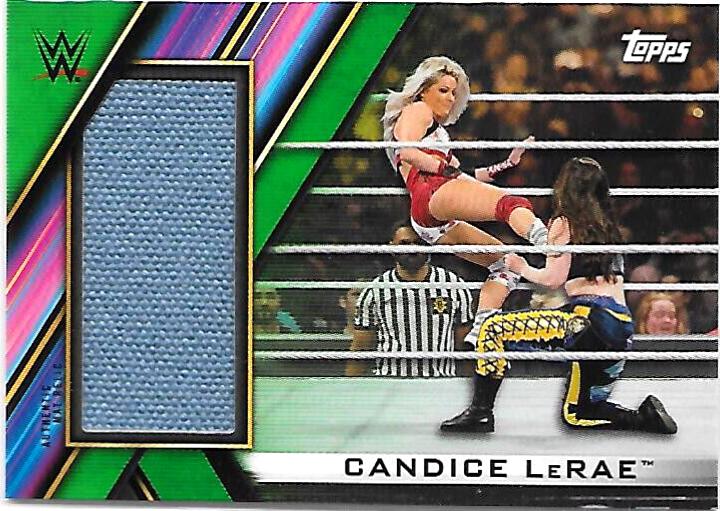 Candice LeRae #MR-CL Wrestling Cards 2020 Topps WWE Women's Mat Relics