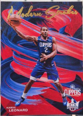 Kawhi Leonard #5 Basketball Cards 2022 Panini Court Kings Modern Strokes