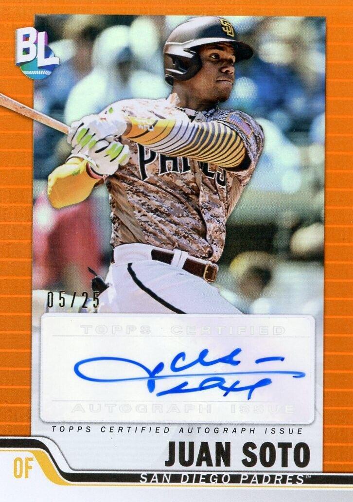 Juan Soto [Electric Orange Autograph] #50