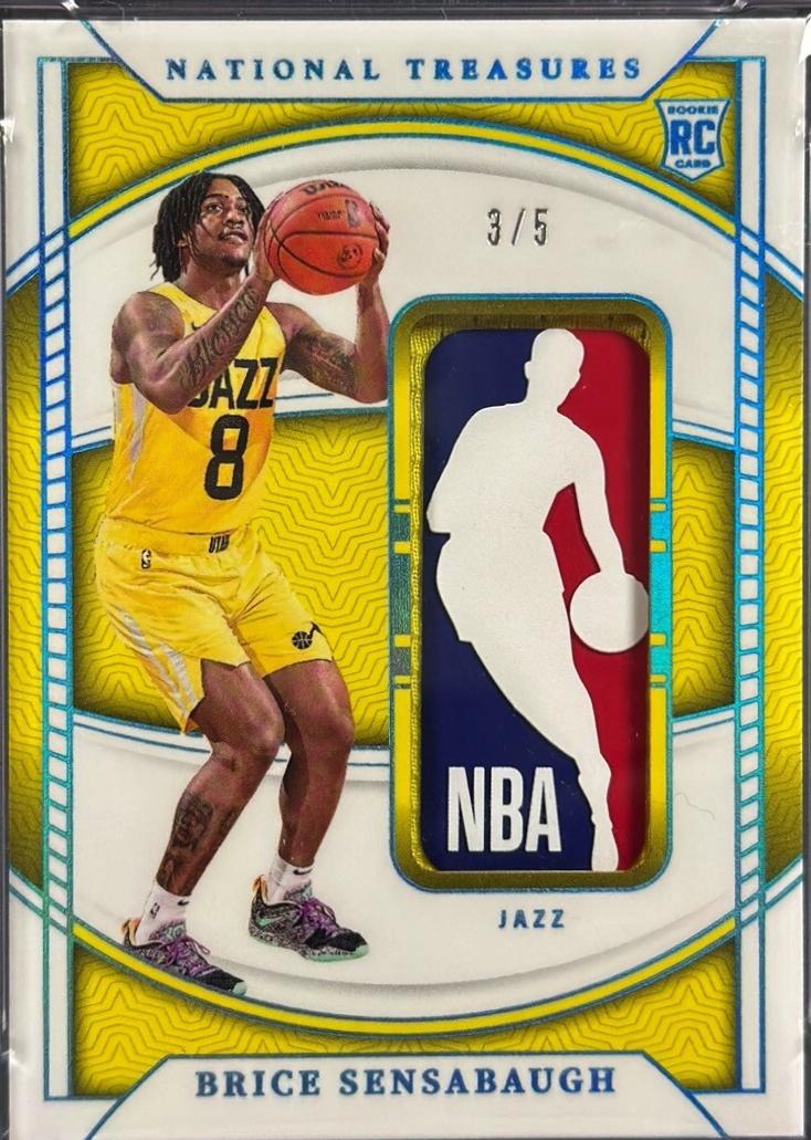 Brice Sensabaugh #38 Basketball Cards 2023 Panini National Treasures Rookie Logoman
