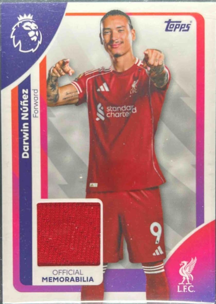 Darwin Nunez #RE-DN 2025 Topps Premier League Relic
