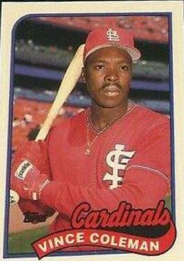 Vince Coleman #90 1989 Topps Tiffany Baseball