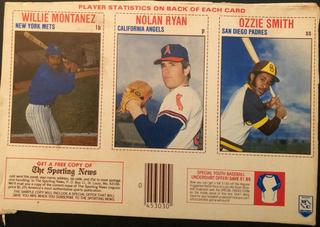 Nolan Ryan, Ozzie Smith, Willie Montanez
