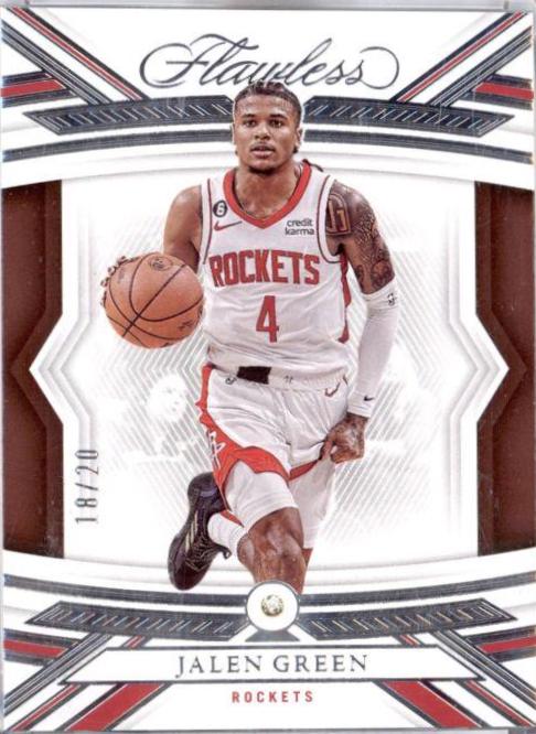 Jalen Green #75 Basketball Cards 2022 Panini Flawless