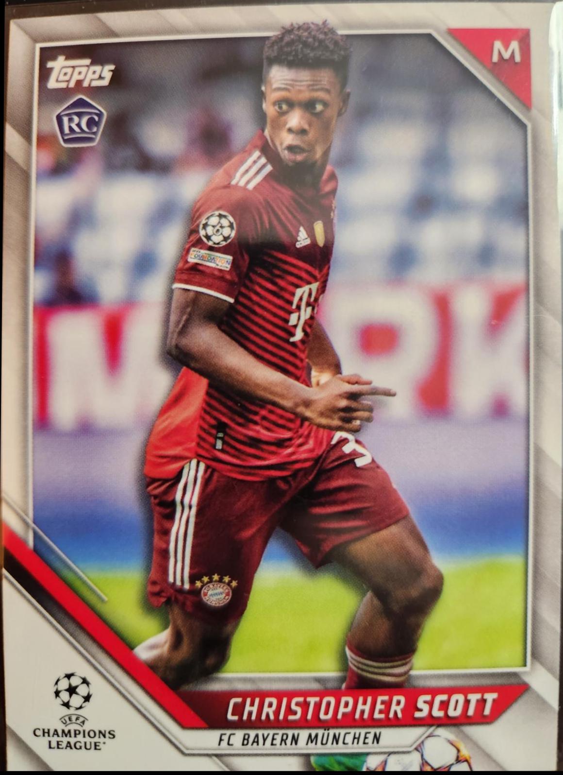 Christopher Scott #173 Soccer Cards 2021 Topps UEFA Champions League