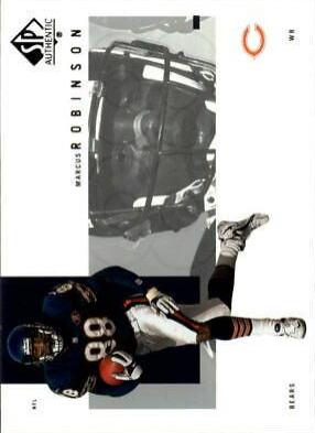 Marcus Robinson #17 Football Cards 2001 SP Authentic