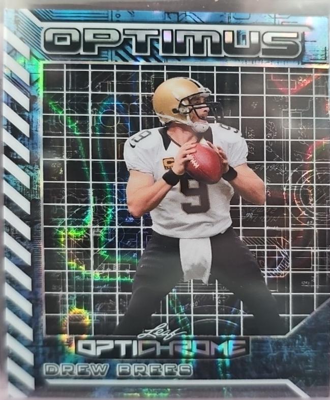 Drew Brees #OB-19 2025 Leaf Optichrome Optimus Football