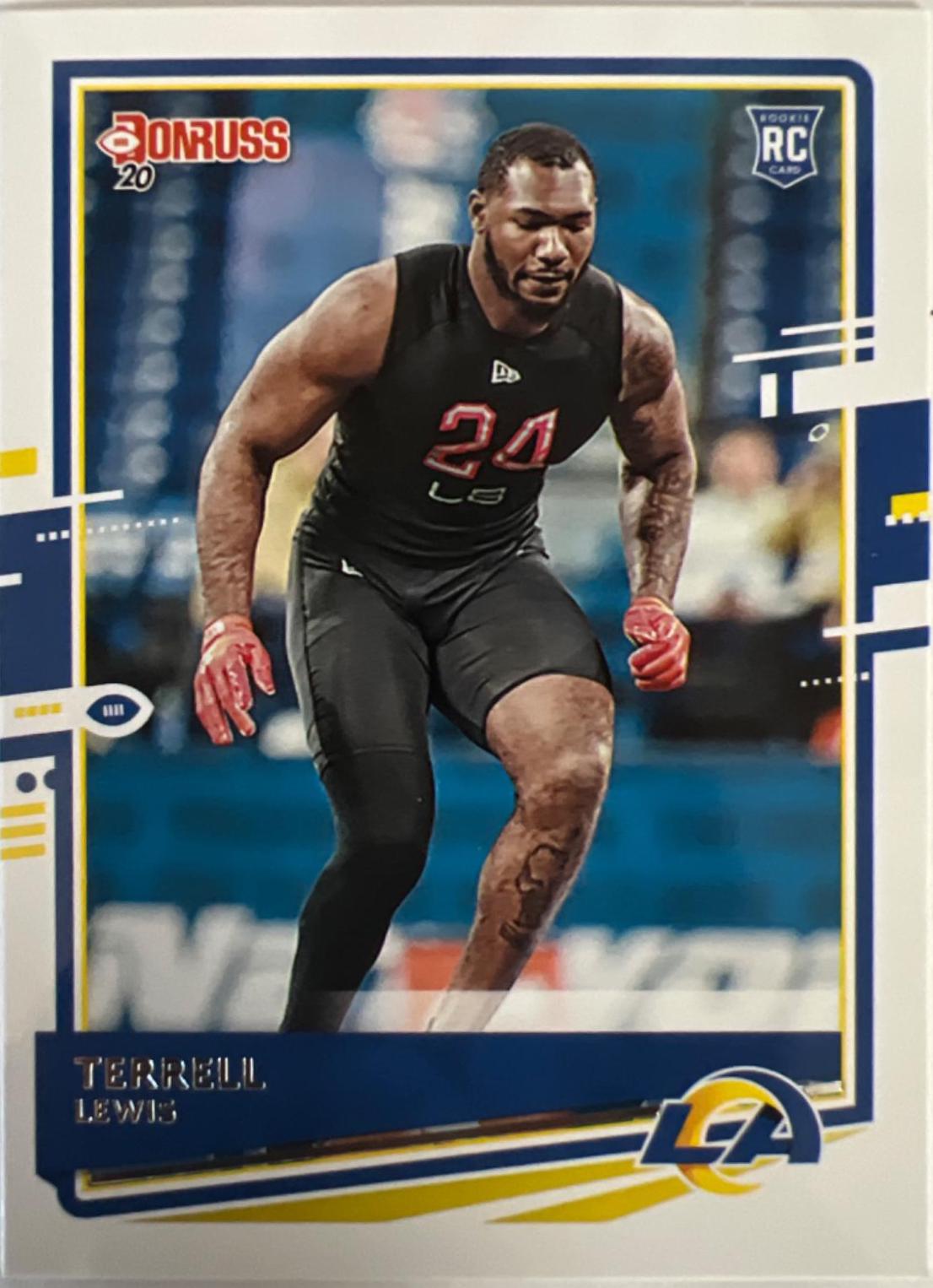 Terrell Lewis #291 Football Cards 2020 Panini Donruss