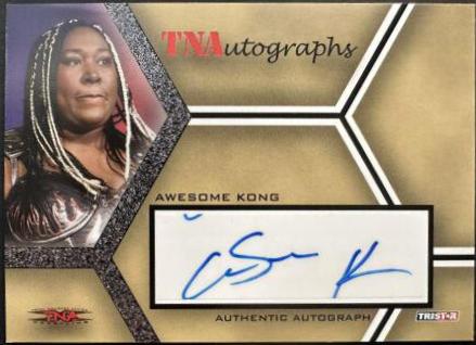 Awesome Kong #A-AK Wrestling Cards 2008 TriStar TNA Impact Autographs