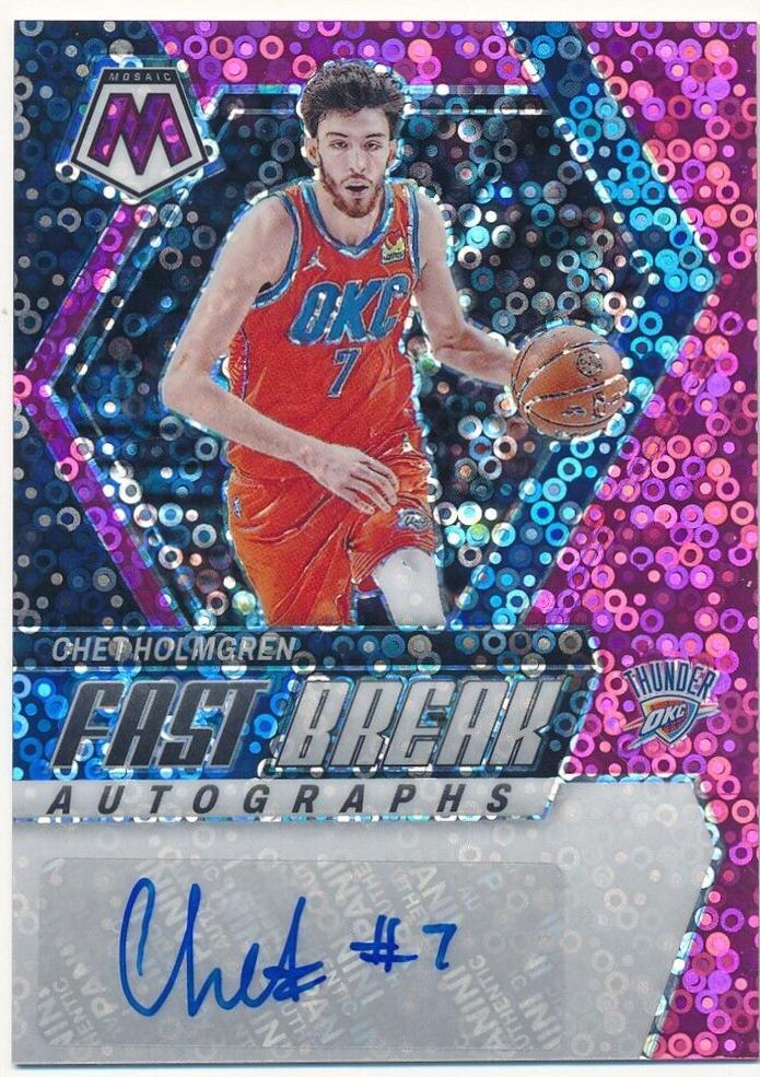 Chet Holmgren [Pink] #FB-CHT Prices | 2023 Panini Mosaic