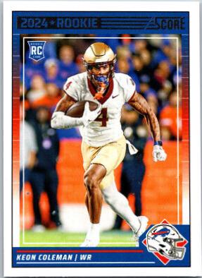 Keon Coleman #337 Football Cards 2024 Panini Score