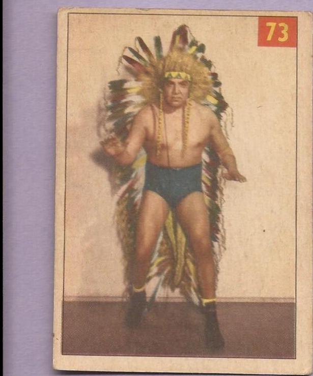Chief Sunni War Cloud #73 Wrestling Cards 1954 Parkhurst
