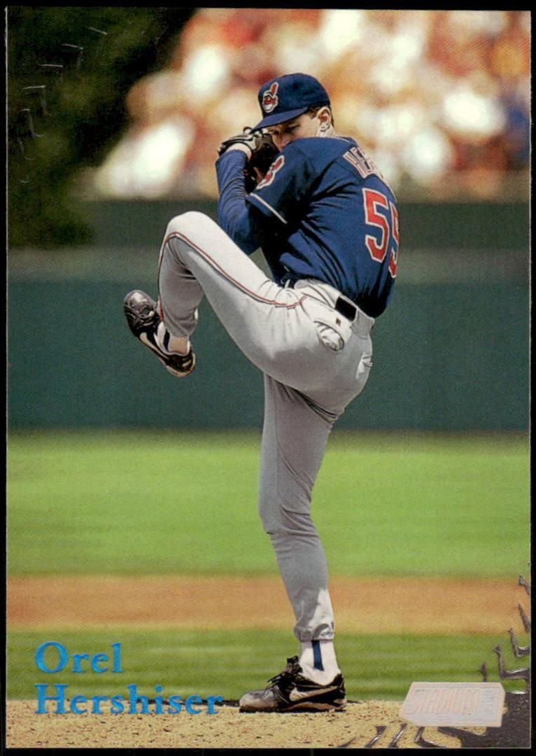 Orel Hershiser #63 Baseball Cards 1998 Stadium Club