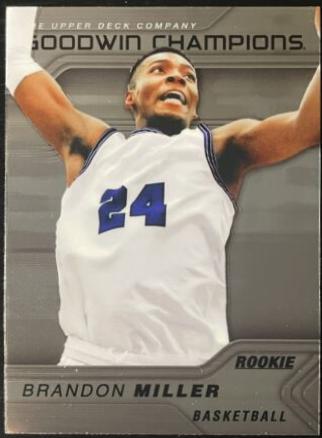 Brandon Miller #P11 Basketball Cards 2023 Upper Deck Goodwin Champions Platinum