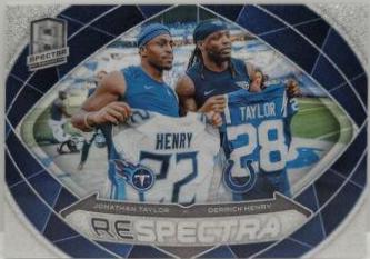 Derrick Henry / Jonathan Taylor #4 Football Cards 2023 Panini Spectra Respectra