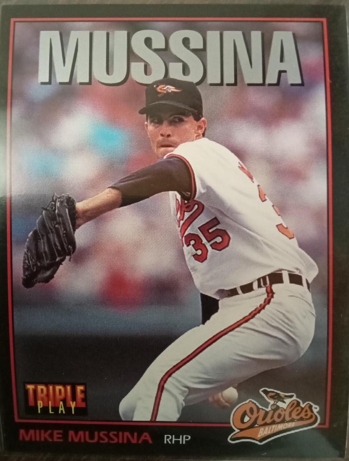 Mike Mussina #13 Baseball Cards 1993 Panini Donruss Triple Play