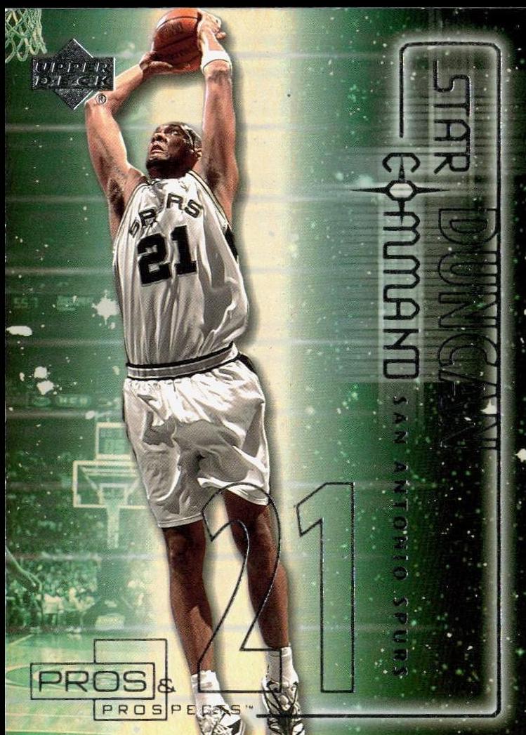 Tim Duncan #SC6 Basketball Cards 2001 Upper Deck Pros & Prospects Star Command