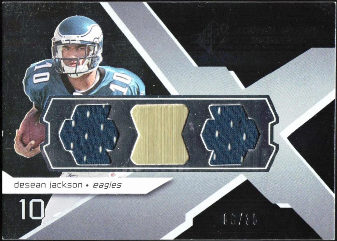 DeSean Jackson #RM-DJ Football Cards 2008 Spx Rookie Materials